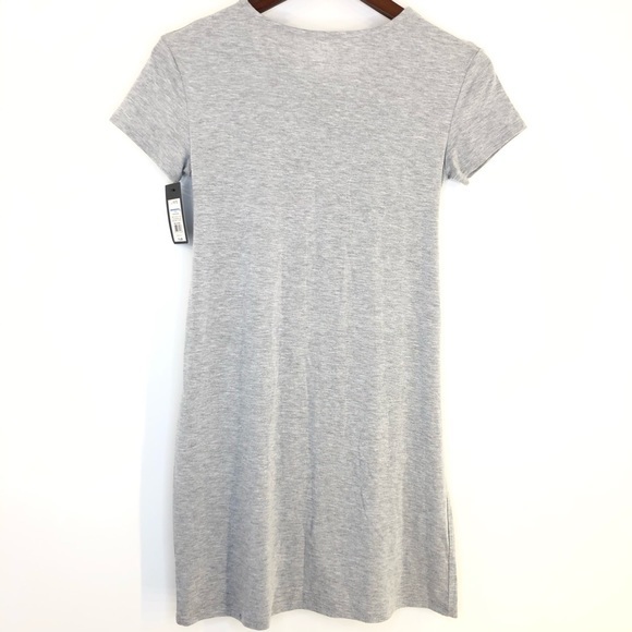 Girls' Tie Front Dress - art class™ Heather Gray L - Picture 4 of 5